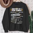 Anatomy Of A Pew Pewer Pistol 9 Mm Sports Shooting Sweatshirt Geschenke für alte Frauen