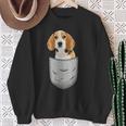 Beagle In The Chest Pocket Pocket For Dog Owners Sweatshirt Geschenke für alte Frauen