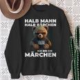 Bear Half Man Half Bear Fairy Tale Partner Sweatshirt Geschenke für alte Frauen