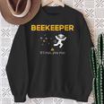 Beekeeper If I Run You Run Beekeeping Bee Hive Owner Sweatshirt Gifts for Old Women