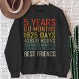 Best Friends Vintage 5 Years Friendship Anniversary Sweatshirt Gifts for Old Women
