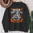 Biker Wird Nicht Grau Das Ist Chrome Ironie Fun Sweatshirt Geschenke für alte Frauen