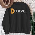 Bitcoin Logo Believeintage Btc Cryptocurrency Trader Sweatshirt Geschenke für alte Frauen