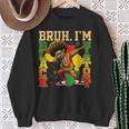 I Am Black History Dabbing Afro Boy Black History Month Sweatshirt Gifts for Old Women