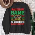 Black History Month Gamer African American Pride Boys Men Sweatshirt Gifts for Old Women