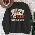 The Blyat Turns Russia Poker Cards Sweatshirt Geschenke für alte Frauen