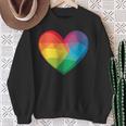 Buntes Herz Regenbogen Sweatshirt Geschenke für alte Frauen