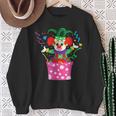 Carnival Clown Party Circus Costume Confetti Sweatshirt Geschenke für alte Frauen