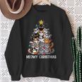 Cat Christmas Cat Christmas Sweatshirt Geschenke für alte Frauen