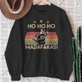 Catintage Pew Pew Madafakas Cat Ho Ho Ho Christmas Sweatshirt Geschenke für alte Frauen