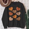 Celebrating Black History Month Black Educated Leader Hearts Sweatshirt Gifts for Old Women