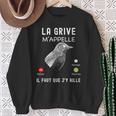 Chasser La Grive Humour Cadeau Chasseur De Grive Gibier Sweater e Cadeaux pour les femmes âgées