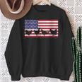 Chicken Fourth Of July Hen Farm July 4th American Flag USA Sweatshirt Gifts for Old Women