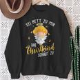 Christkind Schaut Zu Christmas Night Holiday Evening Sweatshirt Geschenke für alte Frauen