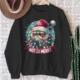 Christmas Cat Not So Merry Cat Sweatshirt Geschenke für alte Frauen