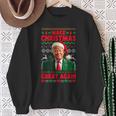 Make Christmas Great Again Santa Trump Christmas Ugly Sweatshirt Geschenke für alte Frauen