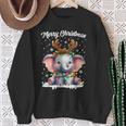 Christmas Outfit Christmas Jumper Elephant Christmas Sweatshirt Geschenke für alte Frauen