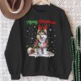 Christmas Outfit Christmas Jumper Husky Dog Christmas Sweatshirt Geschenke für alte Frauen