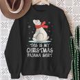 This Is My Christmas Pajama Shirt Polar Bear Xmas Kid Sweatshirt Gifts for Old Women