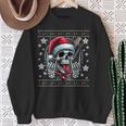 Christmas Skull Ugly Christmas Heavy Xmas Skeleton Sweatshirt Geschenke für alte Frauen