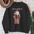 Christmas Tree Christmas Santa Chimney Christmas Sweatshirt Geschenke für alte Frauen