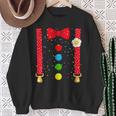 Clown Costume With Braces Bow Tie For Carnival Fancy Dress Sweatshirt Geschenke für alte Frauen