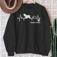 Cocker Spaniel Heartbeat Pulse Dog Ecg Dog Lovers S Sweatshirt Geschenke für alte Frauen