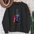 Colorful Guitarist Guitar Music Lover Sweatshirt Gifts for Old Women