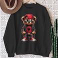 Cool Albanian Teddy Bear Albania Flag Outfit Street Sweatshirt Geschenke für alte Frauen