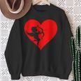 Cupid With Bow And Arrow Fun Love Heart Sweatshirt Geschenke für alte Frauen