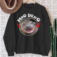 Cute Baby Hippo Moo Deng Bouncy Pig In Thai Hippopotamus Sweatshirt Gifts for Old Women