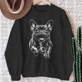 Cute French Bulldog In Run As Cool Portrait Sweatshirt Geschenke für alte Frauen