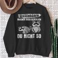 Cute Raccoon Small Bears Raccoon Saying Sweatshirt Geschenke für alte Frauen