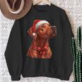 Cute Rhodesian Ridgeback Dog Christmas Merry X-Mas Graphic Sweatshirt Geschenke für alte Frauen