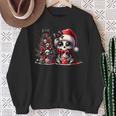 Cute Skeleton Skull Christmas Gothic Christmas Tree Sweatshirt Geschenke für alte Frauen