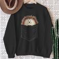 Casual Cute Spiky Hedgehog In Your Pocket Sweatshirt Geschenke für alte Frauen