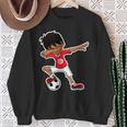 Dabbing Soccer Boy Tunisian Children's Tab Sweatshirt Geschenke für alte Frauen