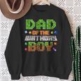 Dad Of The Birthday Boy Party Video Gamer Pixel Number Sweatshirt Gifts for Old Women
