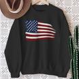 Distressed Us Usa Flag Stars And Stripes American Sweatshirt Geschenke für alte Frauen