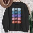 Divertido Regalo Nombre Amir Personalizado Primer Nombre Camisa de entrenamiento Regalos para ancianas