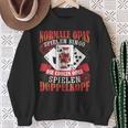 Double Head Grandpa Normal Grandpa Playing Bingo Sweatshirt Geschenke für alte Frauen