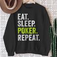 Eat Sleep Poker Repeat Regalo Jugador Poker Camisa de entrenamiento Regalos para ancianas