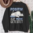 Eisbär Auf Positiv Müde Tested Sleep S Sweatshirt Geschenke für alte Frauen