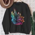 With Electric Guitar Sweatshirt Geschenke für alte Frauen