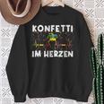 Fancy Dress Confetti In Heart Sweatshirt Geschenke für alte Frauen