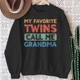 My Favorite Twins Call Me Grandma Twin Grandmother Sweatshirt Gifts for Old Women