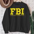 Fbi Federal Office For Investigation Officers 2-Sided Sweatshirt Geschenke für alte Frauen