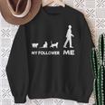 My Follower Me Cat Cute Cat Cute Sweatshirt Geschenke für alte Frauen