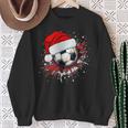 Football Santa Claus Christmas Xmas Sweatshirt Geschenke für alte Frauen