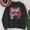 French Bulldog With Sunglasses Sweatshirt Geschenke für alte Frauen